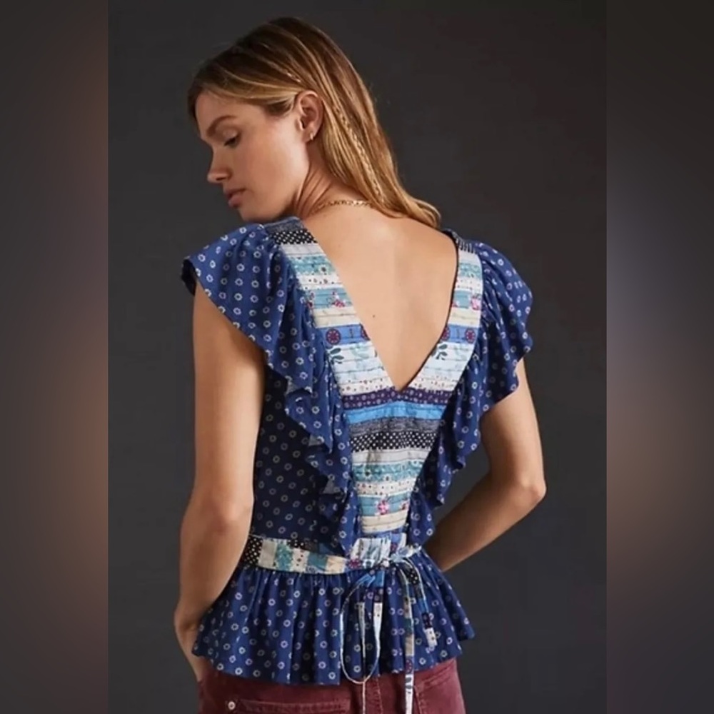 Anthropologie Let Me Be Ruffled
Patchwork Top - Picture 7 of 8